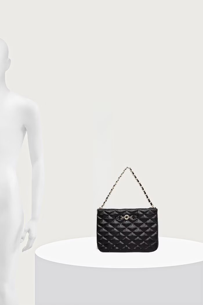 GUESS чанта дамска от имитация на кожа FRANCES черна PW7587 P6474