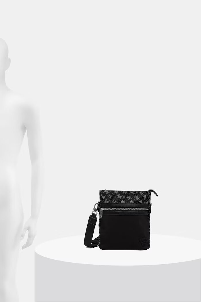 GUESS чанта през рамо мъжка BERLIN черна HMBENP P6123