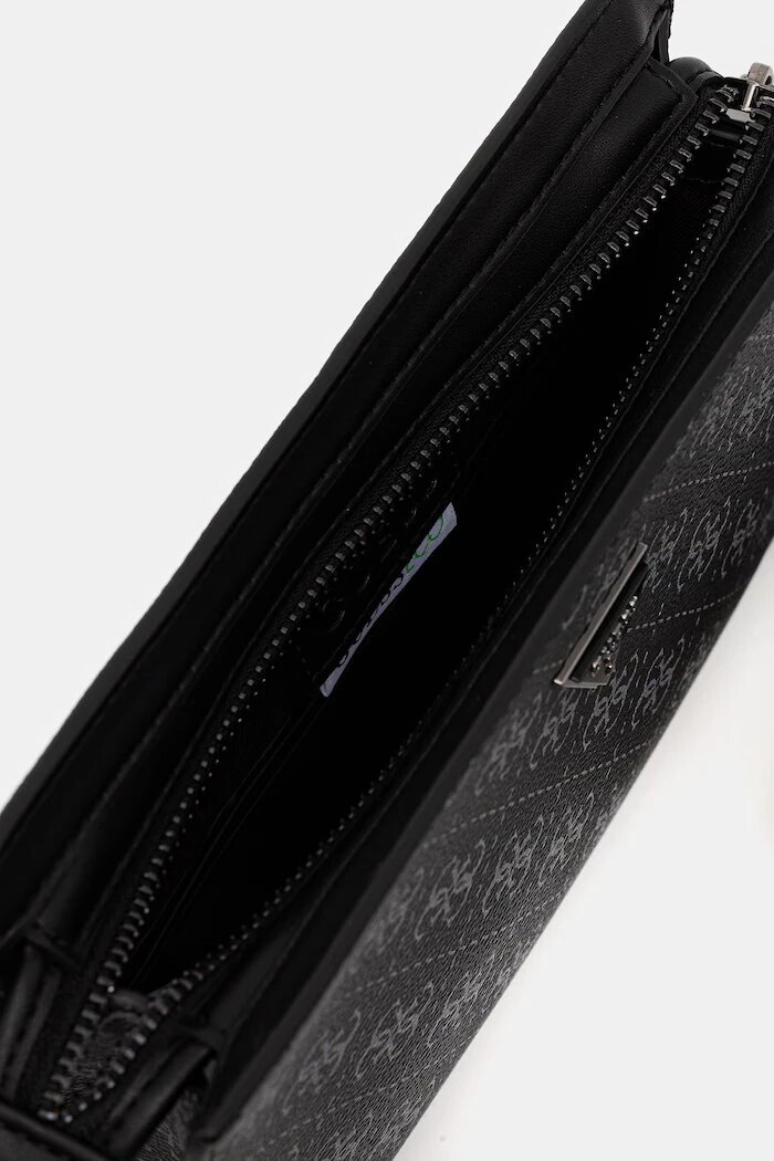 GUESS чанта през рамо мъжка от имитация на кожа MILANO черна HMMILO P6157