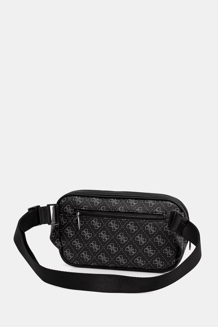GUESS чанта през рамо мъжка от имитация на кожа MILANO черна HMMILO P6398