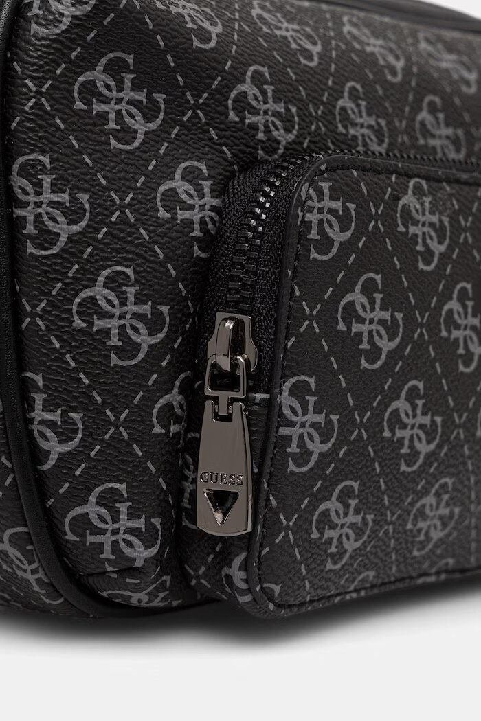 GUESS чанта през рамо мъжка от имитация на кожа MILANO черна HMMILO P6398
