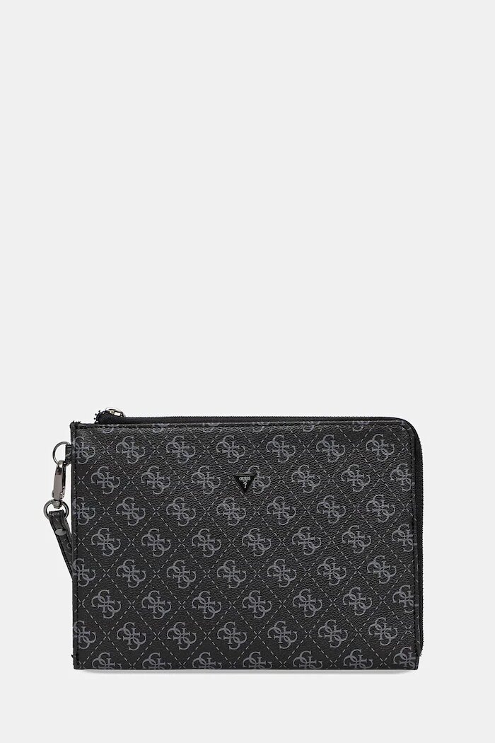 GUESS чанта през рамо мъжка от имитация на кожа MILANO черна PMBALO P5235