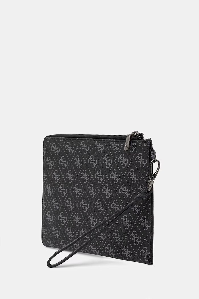 GUESS чанта през рамо мъжка от имитация на кожа MILANO черна PMBALO P5235