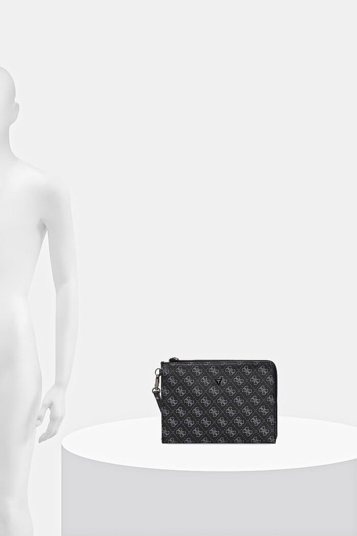GUESS чанта през рамо мъжка от имитация на кожа MILANO черна PMBALO P5235