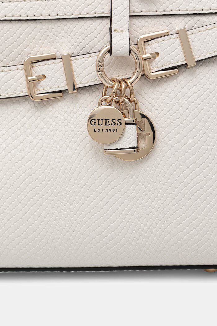GUESS чанта тип багета дамска DOVIE бяла HWKG99 09080