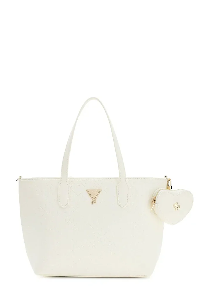 GUESS чанта tote за деца от имитация на кожа бежова J6BZ56 W5114