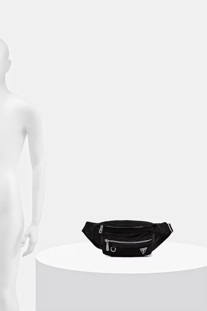 GUESS Чанта за кръст BERLIN в черно HMBENY P6156