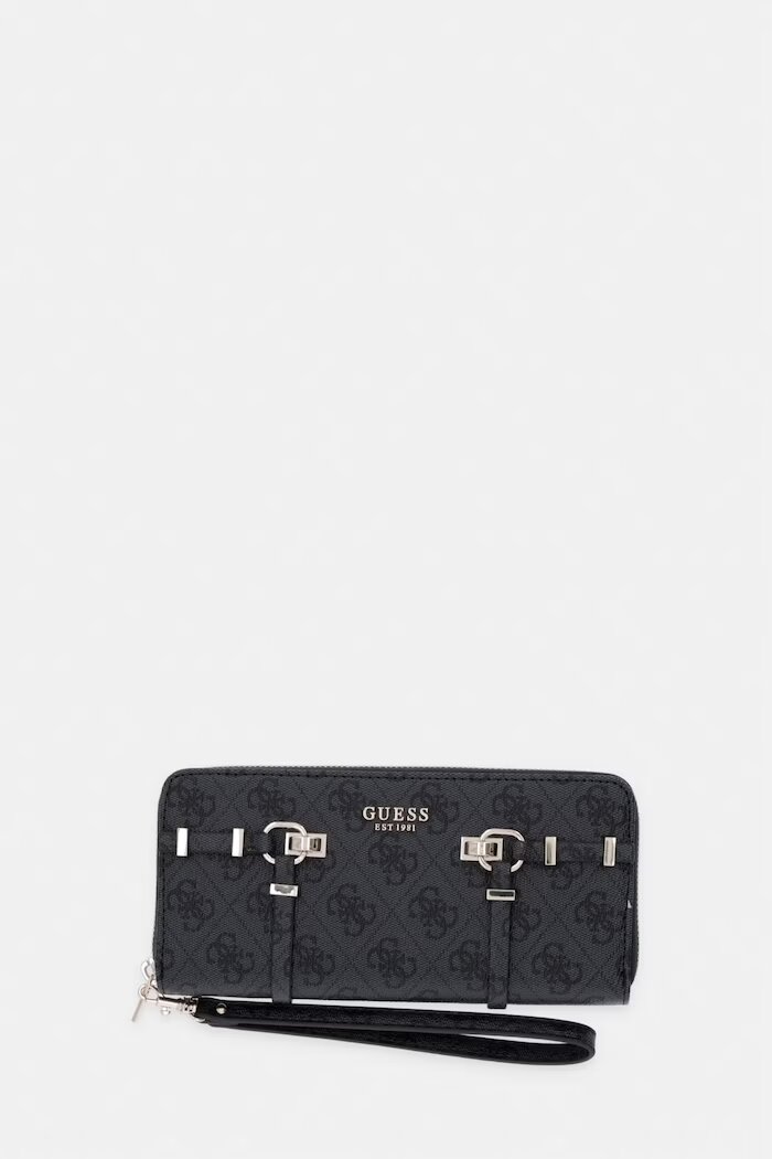 GUESS дамски портфейл от имитация на кожа LEONA сив SWSG99 17146