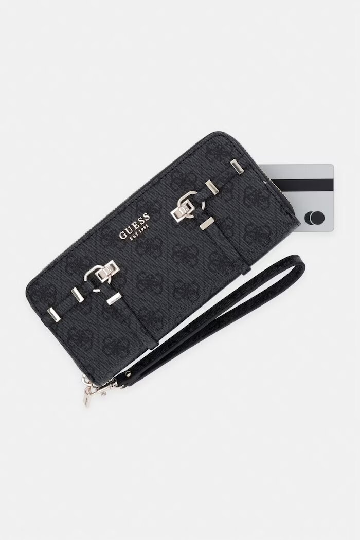 GUESS дамски портфейл от имитация на кожа LEONA сив SWSG99 17146