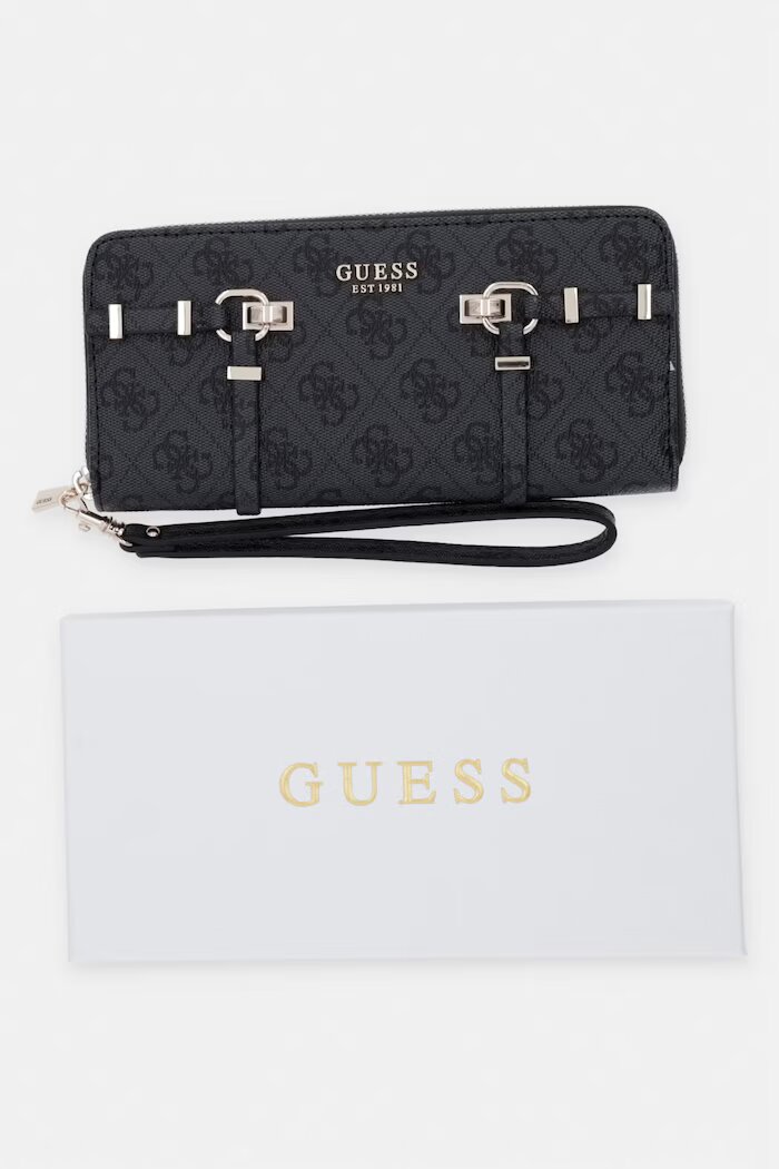 GUESS дамски портфейл от имитация на кожа LEONA сив SWSG99 17146