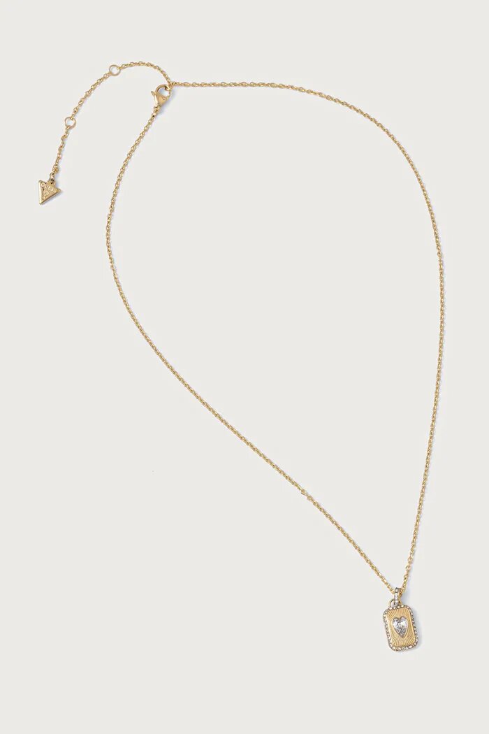 GUESS дамско колие от неръждаема стомана CRYSTAL LOVE JUBN06.353JW