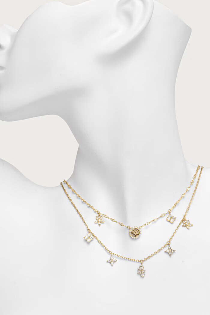 GUESS дамско колие от неръждаема стомана SECRET GARDEN JUBN06 028JW