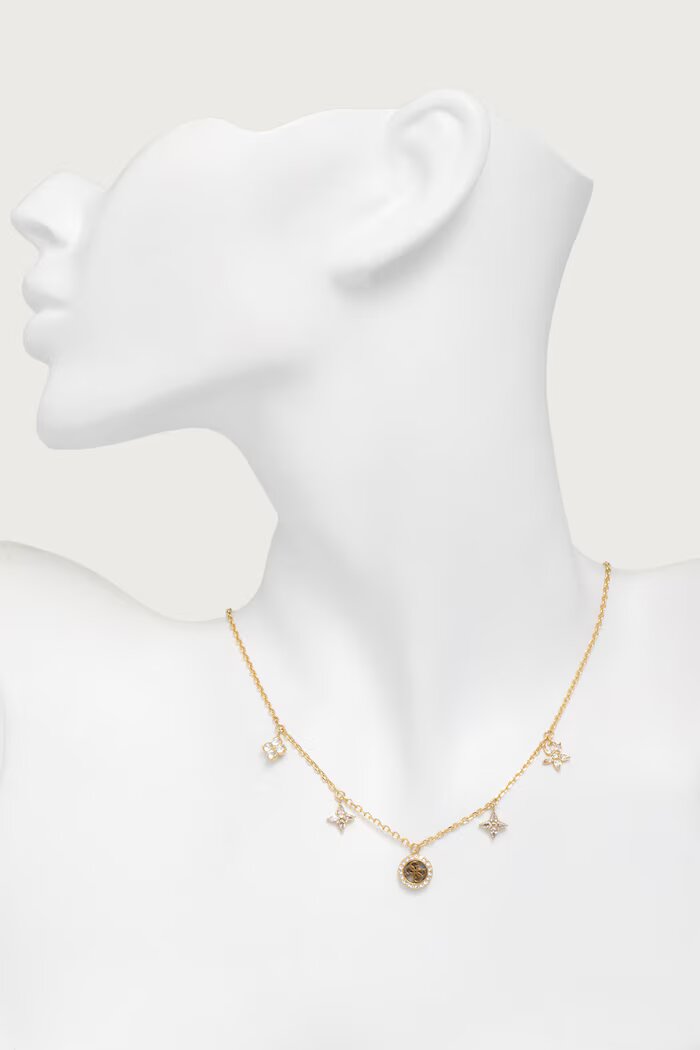 GUESS дамско колие от неръждаема стомана SECRET GARDEN JUBN06 032JW