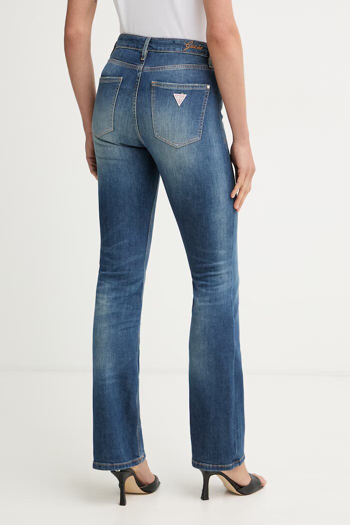 GUESS дънки flare дамски SEXY FLARE сини W6YA0L D1332