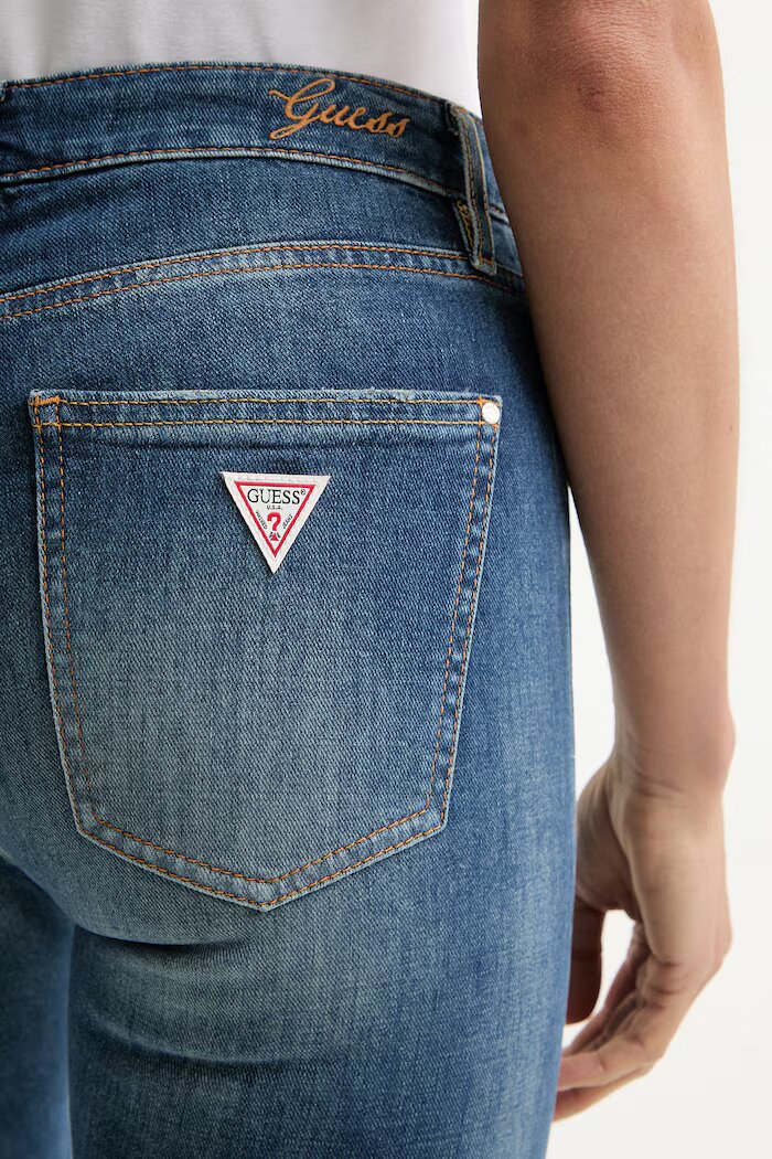 GUESS дънки flare дамски SEXY FLARE сини W6YA0L D1332