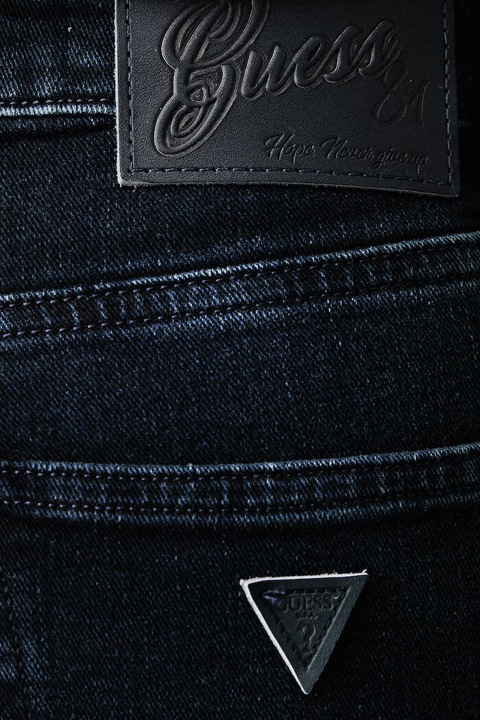 GUESS дънки flare дамски SEXY FLARE тъмносини W6BA0L D2574