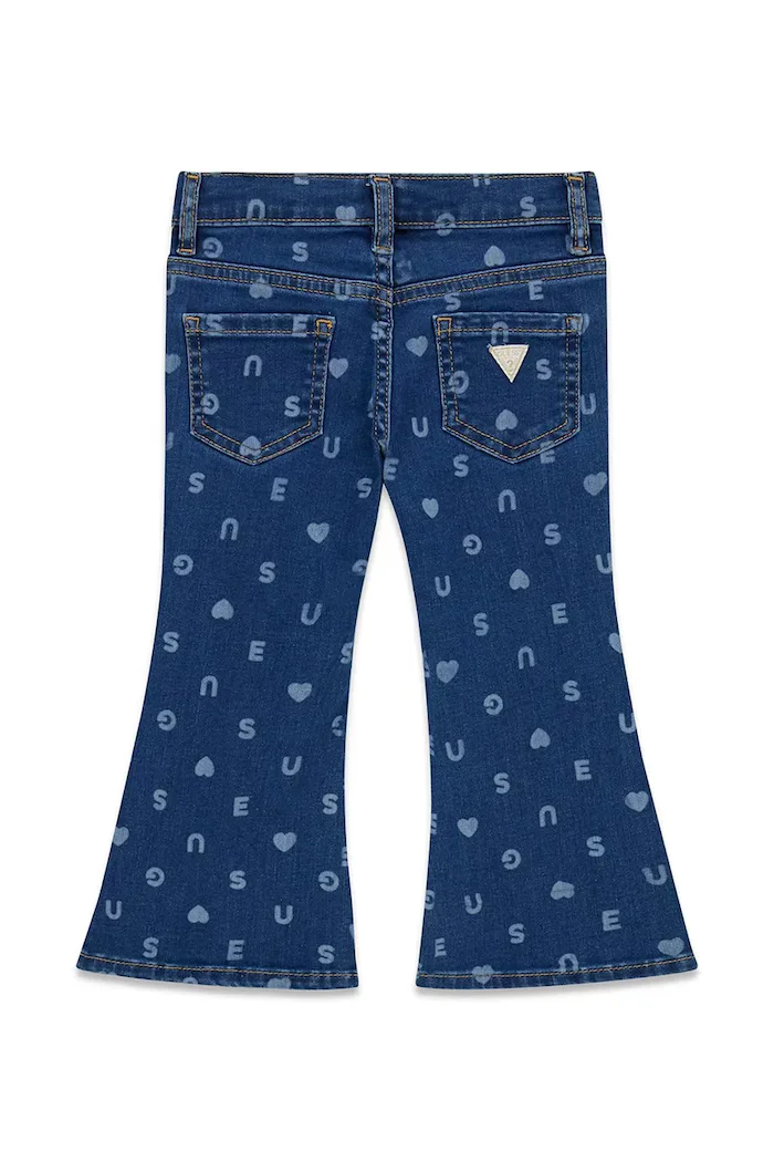 GUESS дънки flare за деца сини K6YA04 D1154