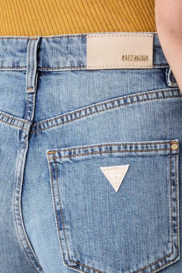 GUESS дънки mom fit дамски NEW MOM сини W6YA3J D1542