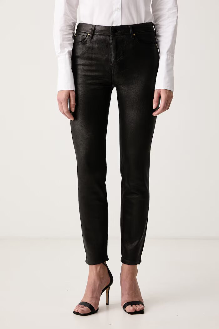 GUESS дънки skinny дамски 1981 SKINNY черни W6BA46 D2586