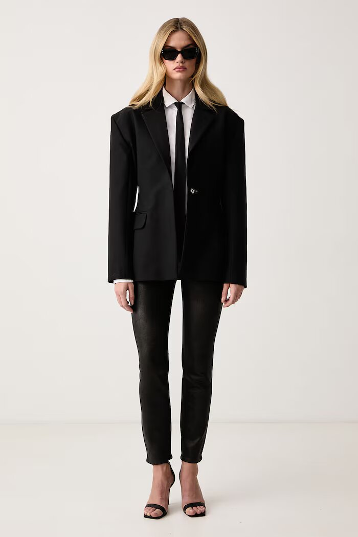 GUESS дънки skinny дамски 1981 SKINNY черни W6BA46 D2586