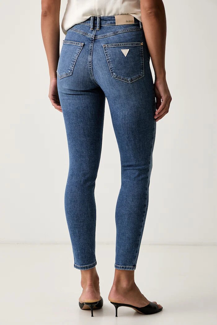 GUESS дънки skinny дамски 1981 SKINNY сини W6YA46 D1538
