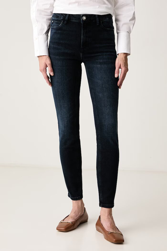 GUESS дънки skinny дамски 1981 SKINNY тъмносини W6BA46 D2077
