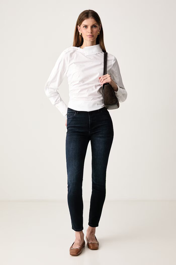 GUESS дънки skinny дамски 1981 SKINNY тъмносини W6BA46 D2077