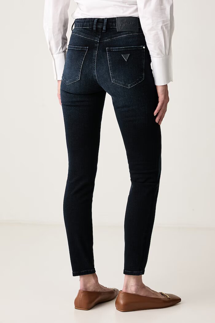 GUESS дънки skinny дамски 1981 SKINNY тъмносини W6BA46 D2077