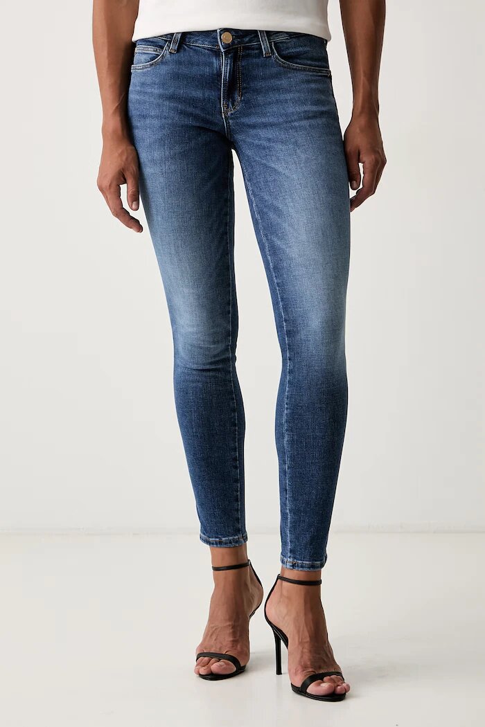 GUESS дънки skinny дамски CURVE X сини W6YAJ2 D1583