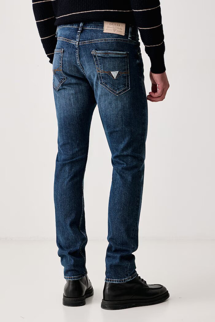 GUESS дънки skinny мъжки MIAMI тъмносини M6YAN1 D1474