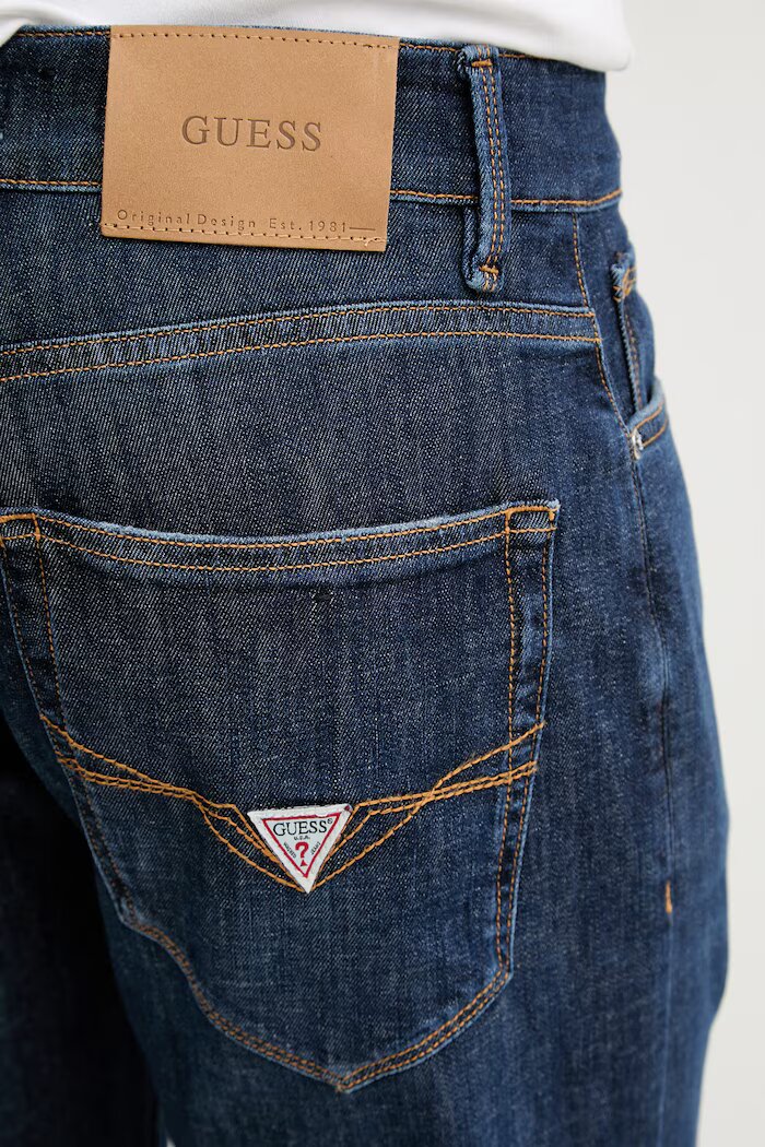 GUESS дънки slim fit мъжки ANGELS тъмносини M6GAN2 D0747