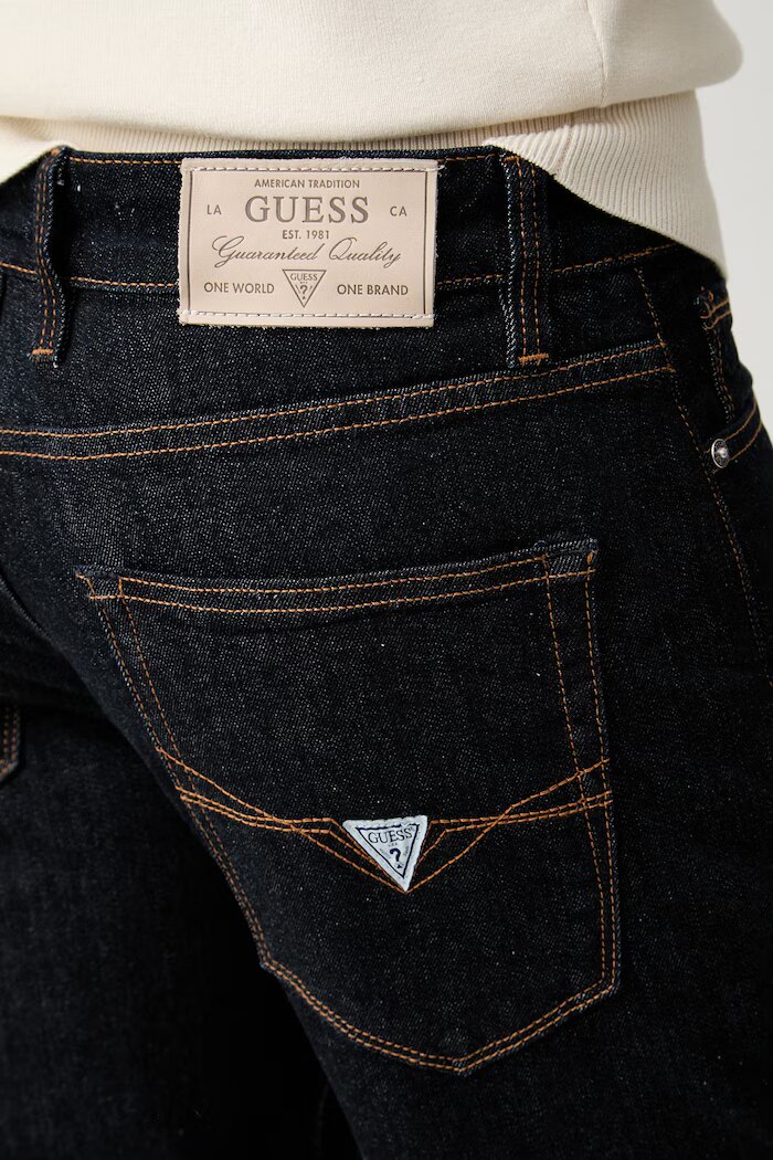 GUESS дънки slim fit мъжки ANGELS тъмносини M6YAN2 D1472