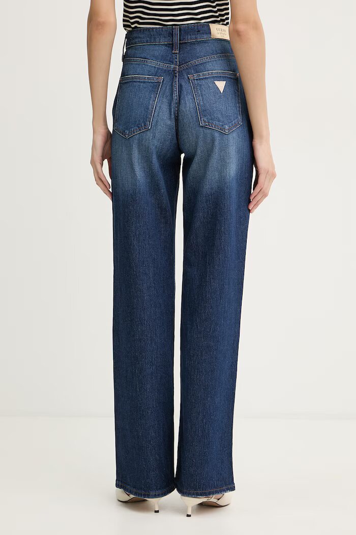 GUESS дънки straight дамски тъмносини W6RA33 D6831