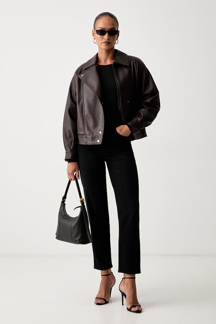 GUESS дънки tapered дамски NEW MOM черни W6YA3J D1544
