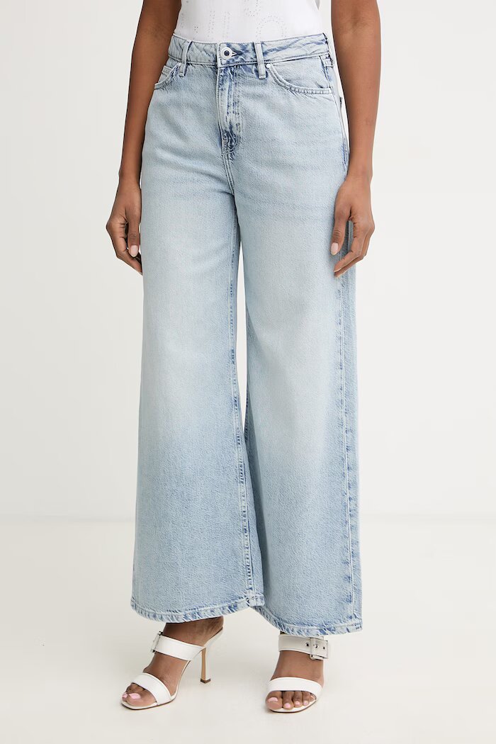 GUESS дънки wide leg дамски сини W6GA82 D0697