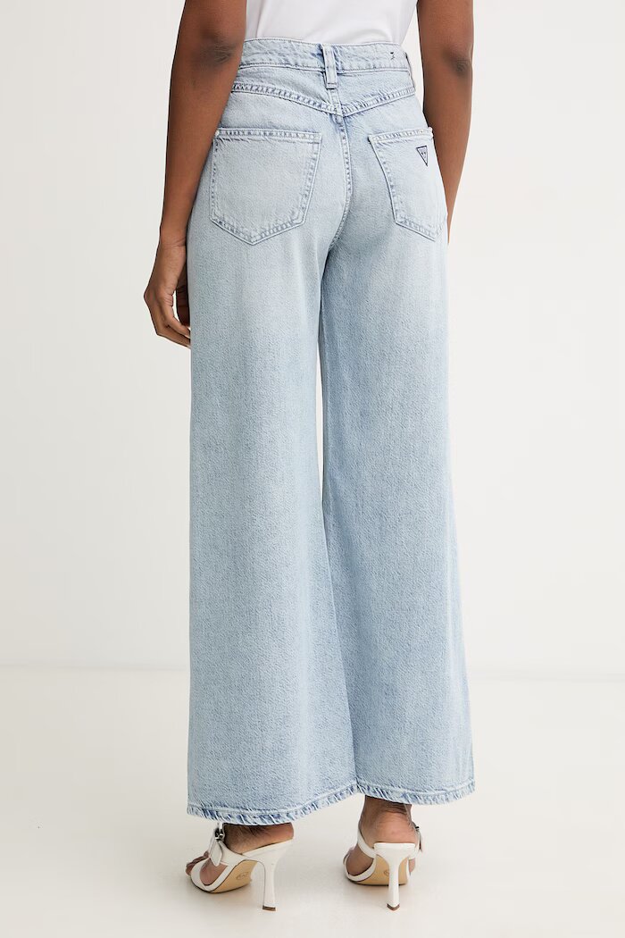 GUESS дънки wide leg дамски сини W6GA82 D0697