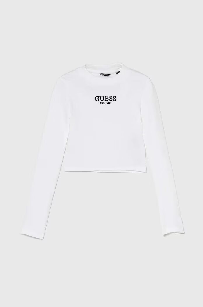 GUESS Детска блуза с дълги ръкави в бяло J4YI49 KBZP4