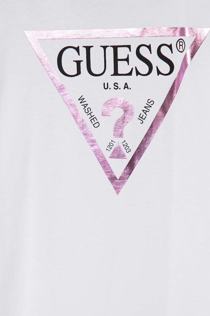 GUESS Детска блуза с дълги ръкави в бяло J84I36 K8HM0
