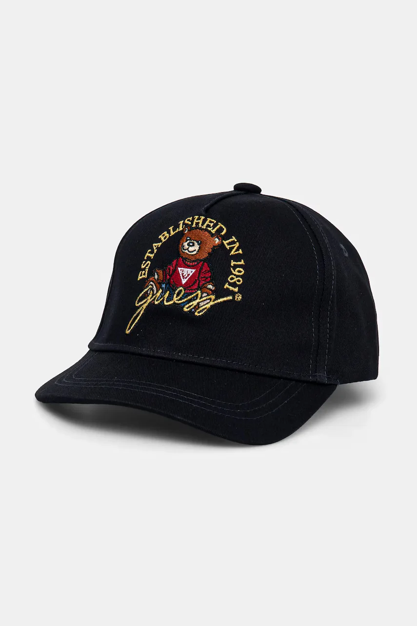 GUESS Детска памучна шапка с козирка
