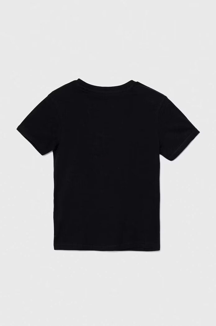 GUESS Детска памучна тениска в черно с апликация L4YI54 K8HM4