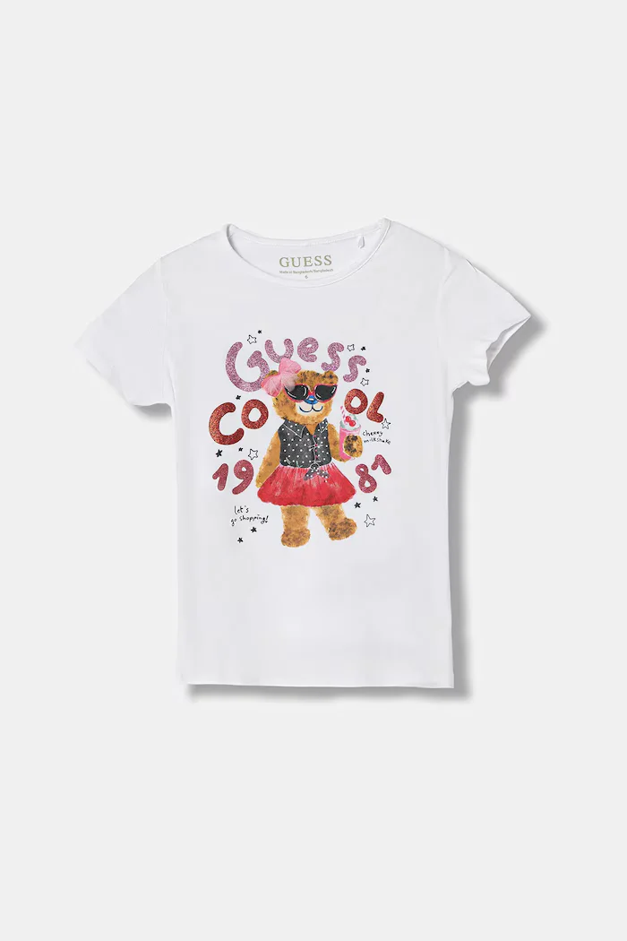 GUESS Детска тениска в бяло K6RI03 K6YW4