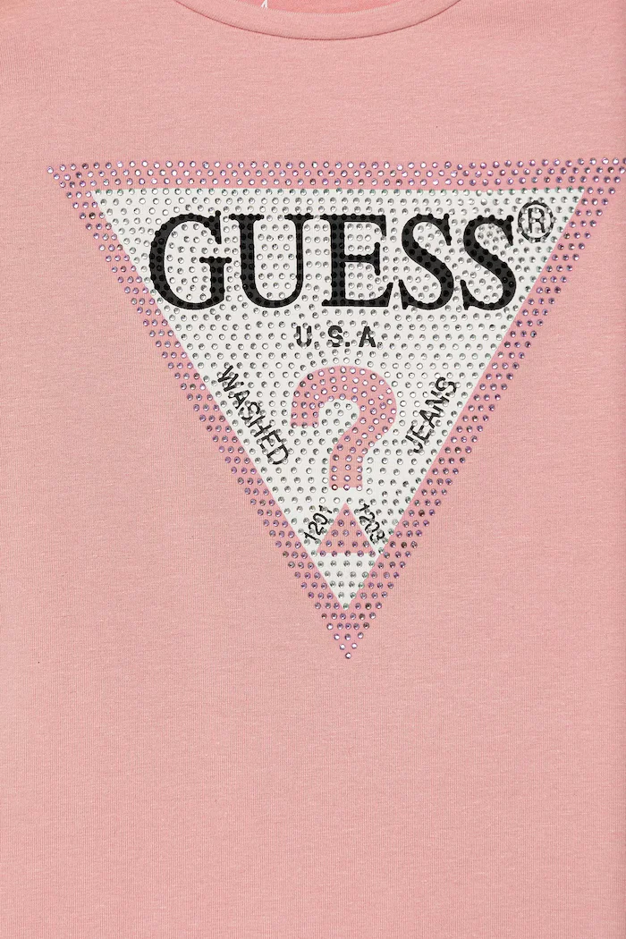 GUESS Детска тениска в розово