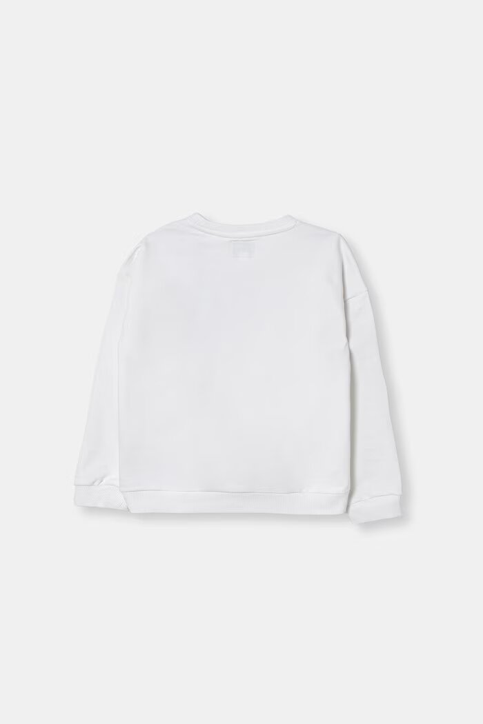 GUESS детски памучен суичър бяла K6RQ05 KAD74
