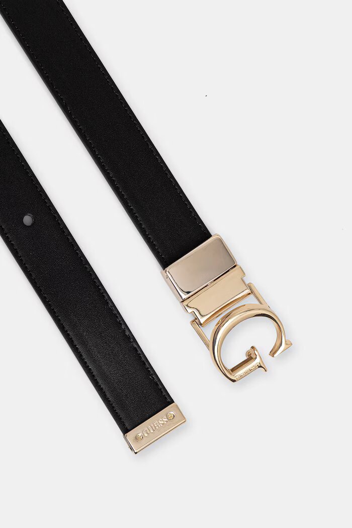 GUESS двустранен колан дамски LEONA сив BW9349 P6225