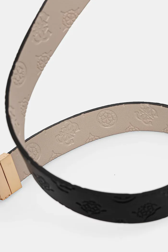 GUESS двустранен колан дамски от имитация на кожа ELLA черен BW7861 P3430