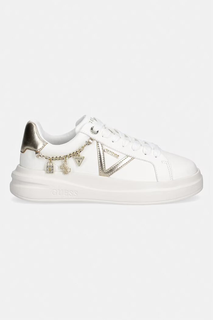 GUESS EBETTS маратонки дамски от кожа бели FLTBTT LEA12