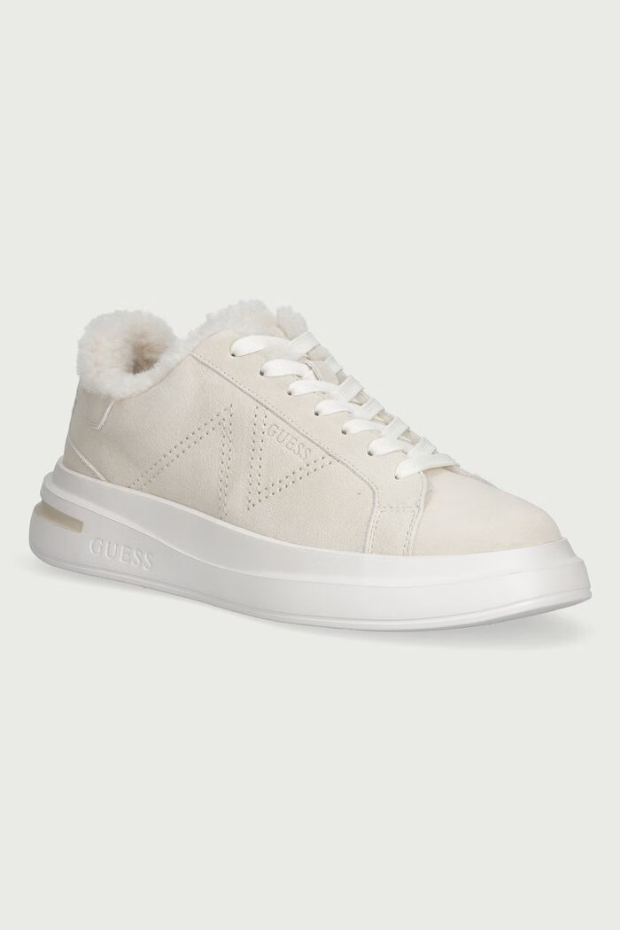 GUESS ELBA маратонки мъжки от велур бежови FMFEAL LEM12