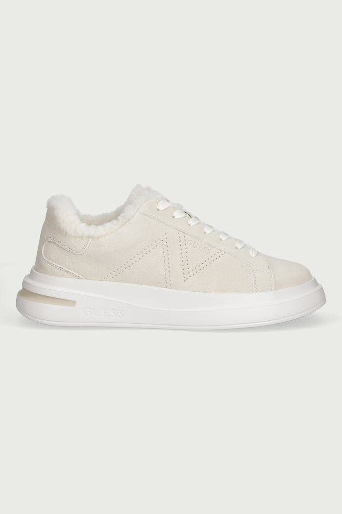 GUESS ELBA маратонки мъжки от велур бежови FMFEAL LEM12