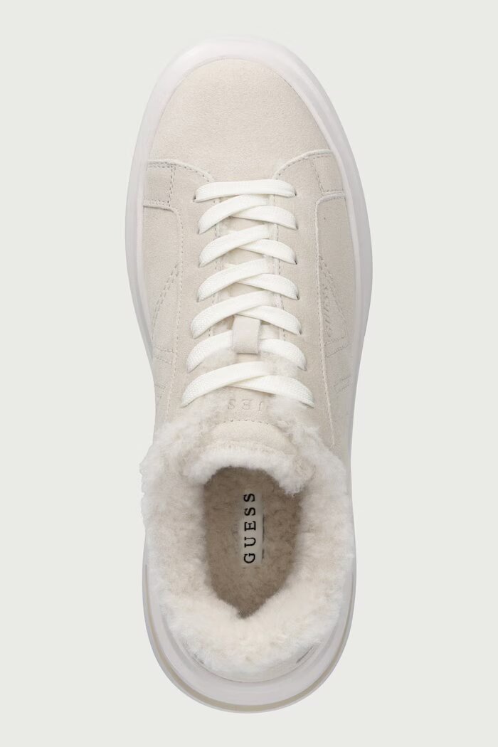 GUESS ELBA маратонки мъжки от велур бежови FMFEAL LEM12