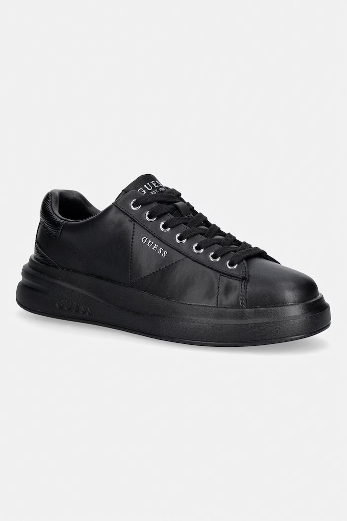 GUESS ELBA6 маратонки мъжки от кожа черни FMTEL4 LEA12